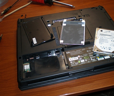 Výměna pevného disku na notebooku